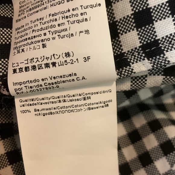 BOSS T-Christo Tailored Slim Fit Tessitura Monti Button Down Checkered Shirt- 16 - Picture 11 of 13